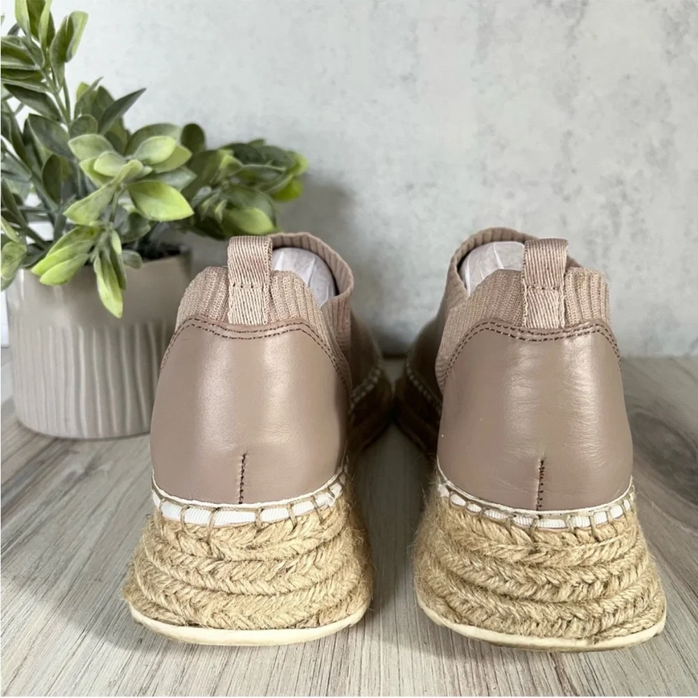 8.5🌿 Marc Fisher Jilly Espadrille Platform Blush Pink Sneaker Mesh Shoes